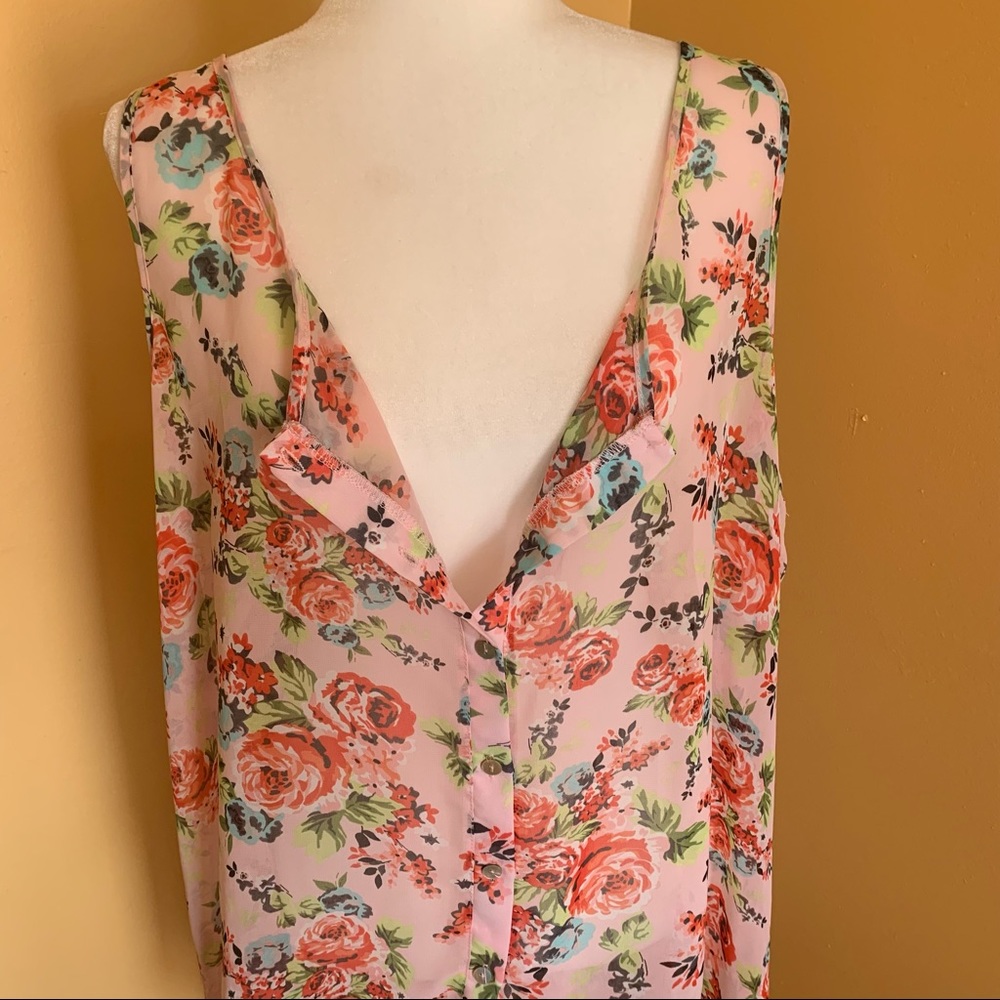 Torrid Duster Summer Spring Button Down Floral Ch… - image 7